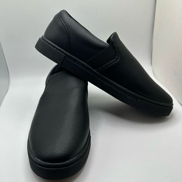 CUSHIONAIRE Women's Slip on Sneaker +Comfort Foam 8 WIDE BLACK - Picture 6 of 7